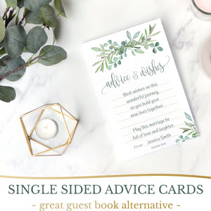 Bridal Shower Games - Set of 5 Activities for 50 Guests - Double Sided Cards - Wedding Shower Games - Eucalyptus