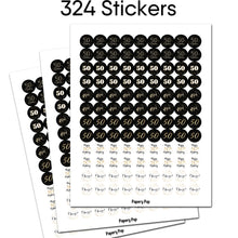 50th Birthday Stickers (Pack of 324) - Birthday Party Labels Favor Decorations Supplies - Men or Women