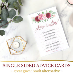 Bridal Shower Games - Set of 5 Activities for 50 Guests - Double Sided Cards - Wedding Shower Games - Rose Gold