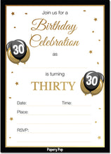 30 Year Old Birthday Invitations with Envelopes (30 Count)