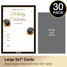 Adult Birthday Invitations with Envelopes (30 Count)