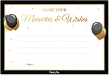 Share Your Memories and Wishes (50 Pack) - Party Games Ideas Activities Supplies