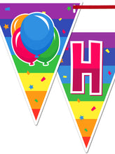 Happy Birthday Banner - Kids Birthday Decorations for Boys or Girls - Colorful Rainbow Birthday Party Supplies