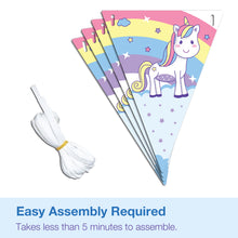 Happy Birthday Banner - Kids Birthday Decorations - Unicorn and Princess Party Supplies