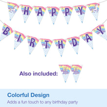 Happy Birthday Banner - Kids Birthday Decorations - Unicorn and Princess Party Supplies