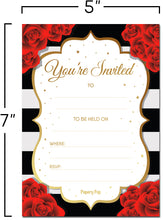 30 Invitations with Envelopes - Any Occasions - Bridal Shower, Wedding Shower, Bachelorette Party, Birthday Party